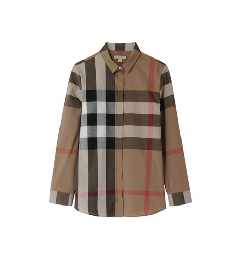 chemise imprimé burberry|Chemise en coton et soie à imprimé postbox (Chalk) .